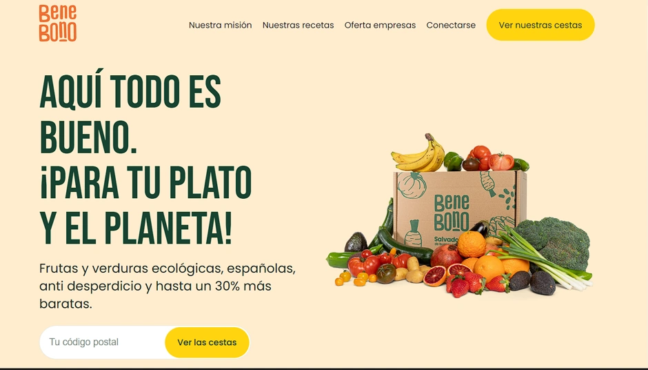 Sitio Web Bene Bono, rescata las frutas y verduras feas